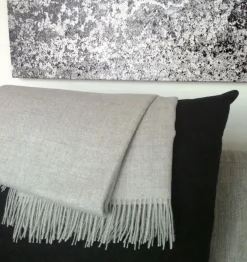 Skriver Collection - Plaid - Baby Alpaca - lysegrå - 130x200 cm