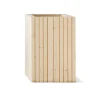 SQUARELY COPENHAGEN - Plantekasse - Unfold SQUARE TALL - Natur - 47 x 52 x 70cm