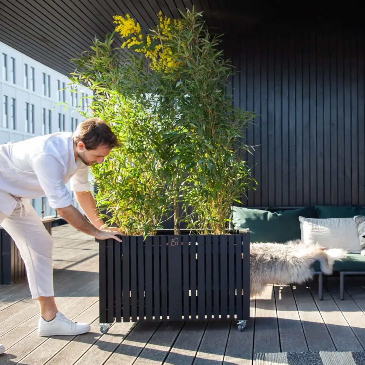 SQUARELY COPENHAGEN - Plantekasse - GrowLARGE - Sort Ask