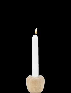 Stelton - Ora lysestage H 6.5 cm beech wood