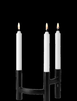 Stelton - Ora trearmet lysestage black