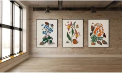 The Dybdahl - Plakat 50x70 cm - Orange Lillies, Insects & a Shell - Papir