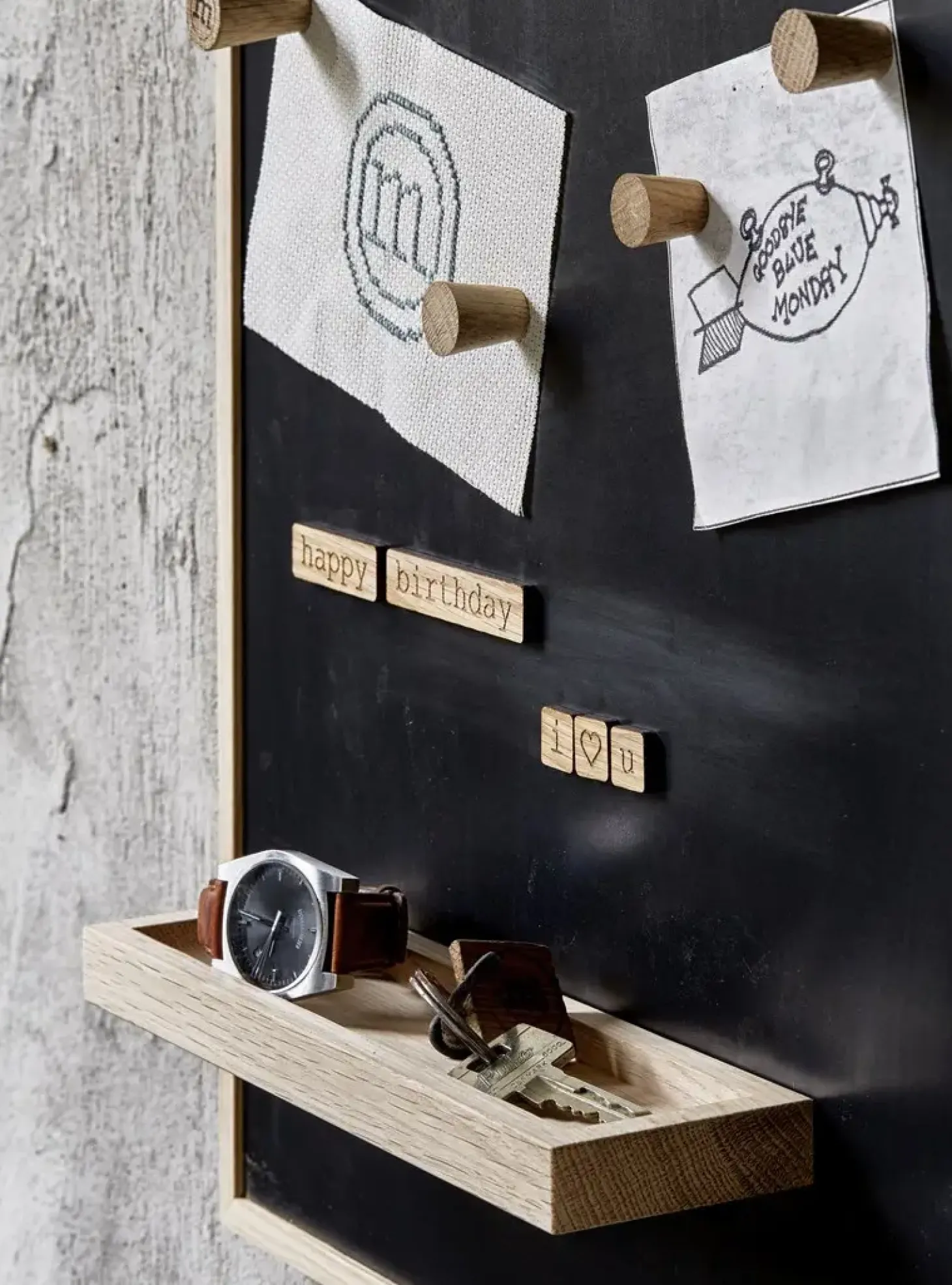 The Oak Men - opslagstavle i eg, Notice Board - Medium - Oak