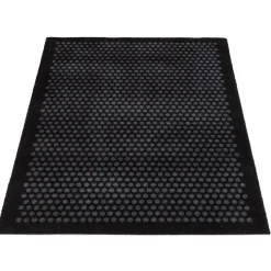 Tica Copenhagen - Smudsmåtte - Dots - Sort/grå - 90x130 cm