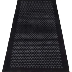 Tica Copenhagen - Smudsmåtte - Dots - Sort/grå - 67x200 cm
