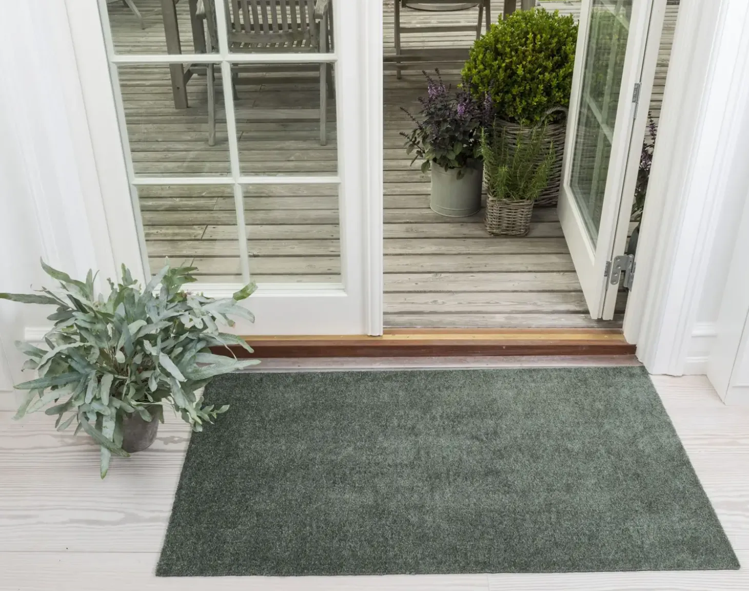Tica Copenhagen - Smudsmåtte - Dusty green/støvet grøn - 67x120 cm
