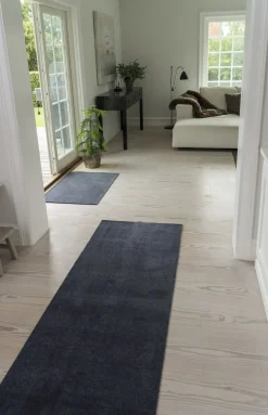 Tica Copenhagen - Smudsmåtte - Ensfarvet - Grå - 67x200 cm