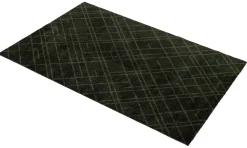 Tica Copenhagen - Smudsmåtte - Lines - Mørkegrøn - 90x130 cm
