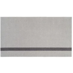 Tica Copenhagen - Smudsmåtte - Stripes Vertical - Steelgrey/Lysegrå - 90x200 cm