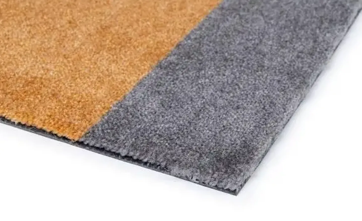 Tica Copenhagen - Smudsmåtte - Stripes Horizon - Sand/Brun/Dijon - 90x130 cm