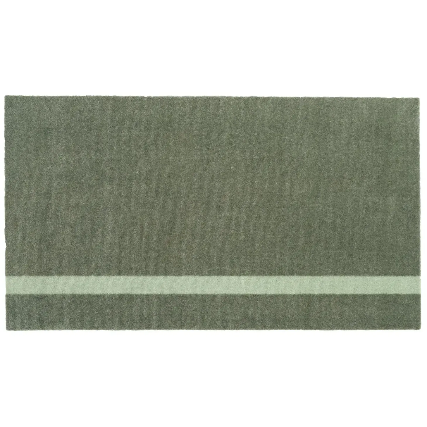 Tica Copenhagen - Smudsmåtte - Stripes Vertical - Lysegrøn/Støvet - 67x120 cm