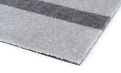 Tica Copenhagen - Smudsmåtte - Stripes Vertical - Lysegrå/Steelgrey - 40x60 cm