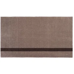 Tica Copenhagen - Smudsmåtte - Stripes Vertical - Brun/Sand - 40x60 cm