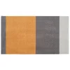 Tica Copenhagen - Smudsmåtte - Stripes Horizon - Lysegrå/Steelgrey/Dijon - 40x60 cm