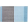 Tica Copenhagen - Smudsmåtte - Stripes Horizon - Blå/Steelgrey - 90x200 cm