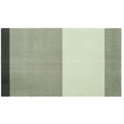 Tica Copenhagen - Smudsmåtte - Stripes Horizon - Lysegrøn/Støvet/Mørkegrøn - 90x130 cm