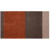 Tica Copenhagen - Smudsmåtte - Stripes Horizon - Sand/Brun/Terracota - 90x130 cm