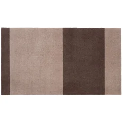 Tica Copenhagen - Smudsmåtte - Stripes Horizon - Sand/Brun - 90x130 cm