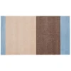 Tica Copenhagen - Smudsmåtte - Stripes Horizon - Lyseblå/Ivory/Sand - 67x120 cm