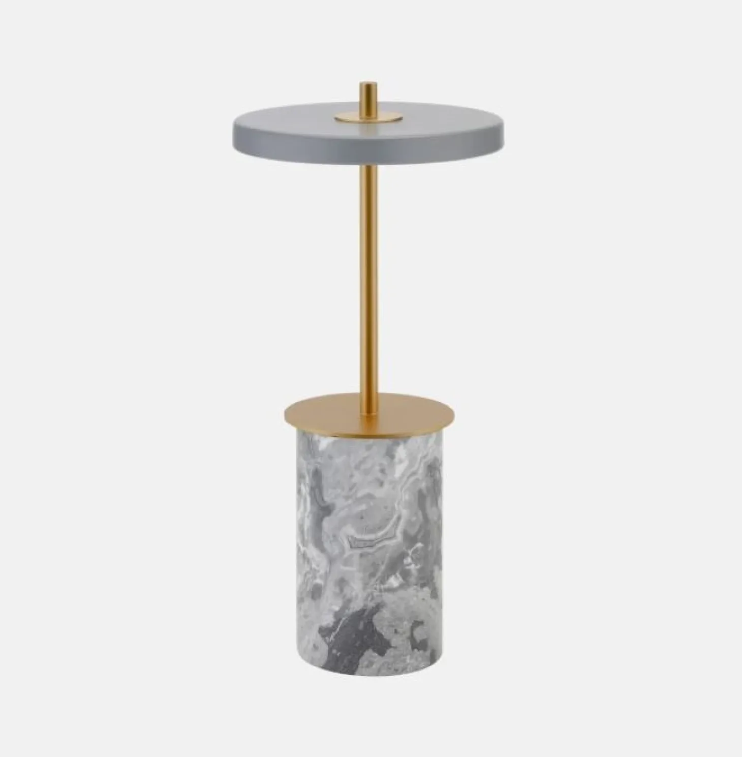 Umage - Bordlampe - Asteria Move Mini - Grå Marmor Messing