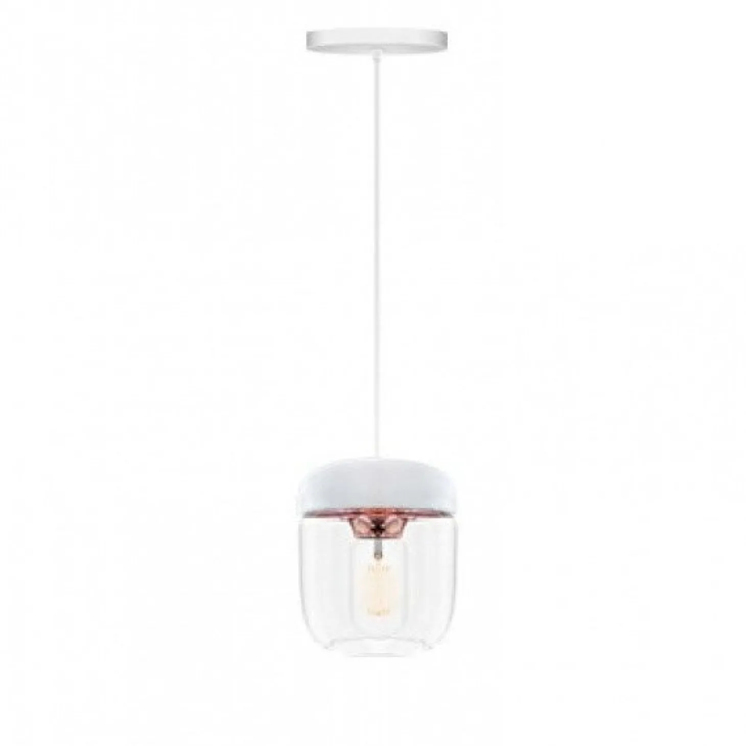Umage - Lampe - Acorn - Hvid med børstet kobber
