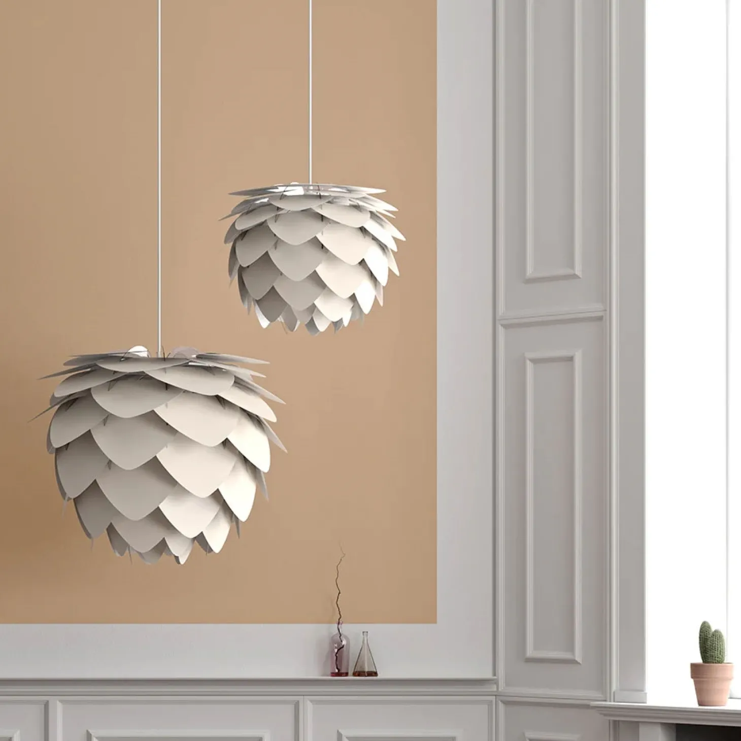 Umage - Lampeskærm - Aluvia Pendel - Pearl White - Medium