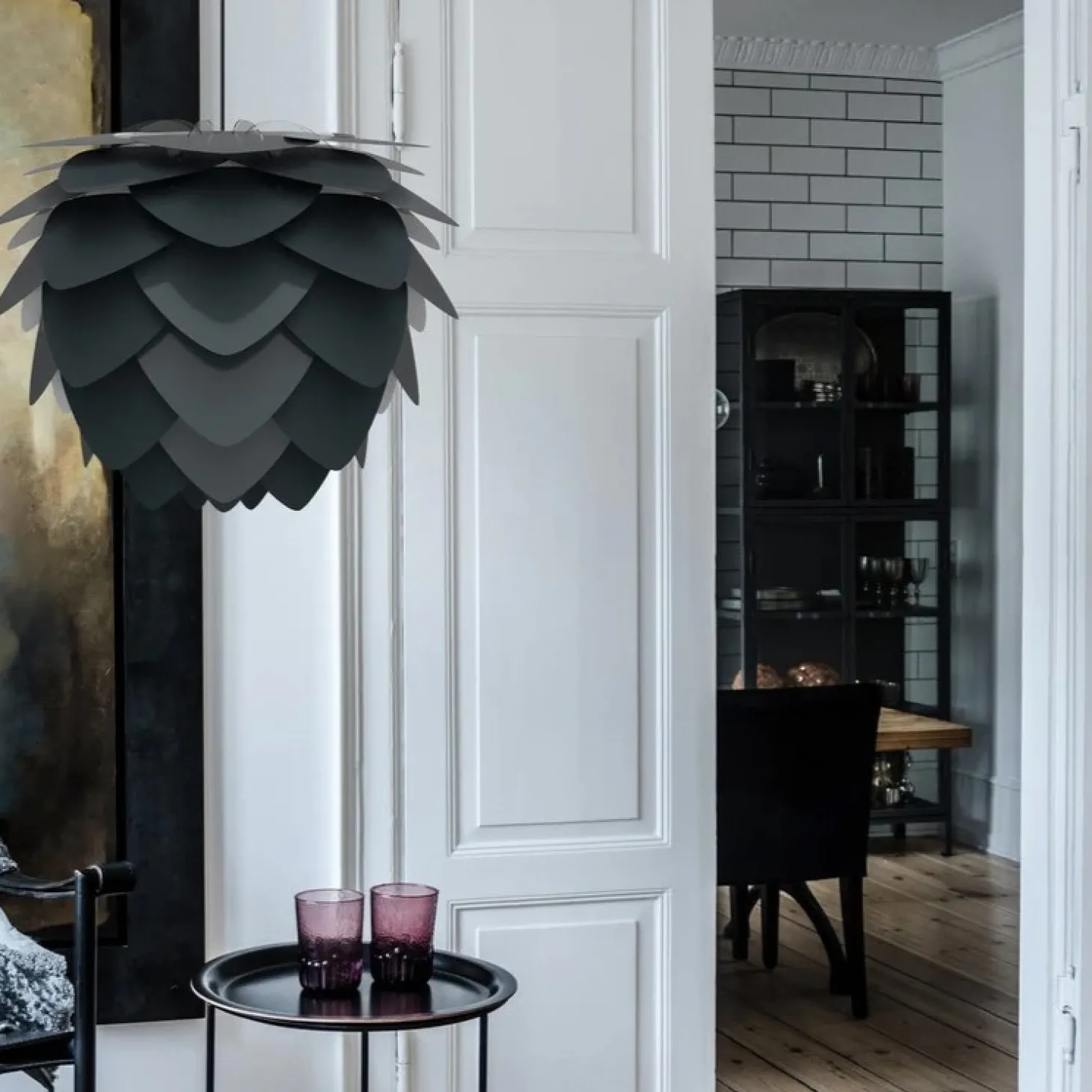 Umage - Lampeskærm - Aluvia Pendel - Anthracite grey - Medium Ø59 cm