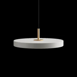 Umage - Loftlampe pendel - Asteria - Messingtop - Hvid/Nuance mist - Mini Ø31 cm
