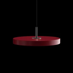 Umage - Pendel - Asteria - Sort top - Ruby red - Mini Ø31 cm