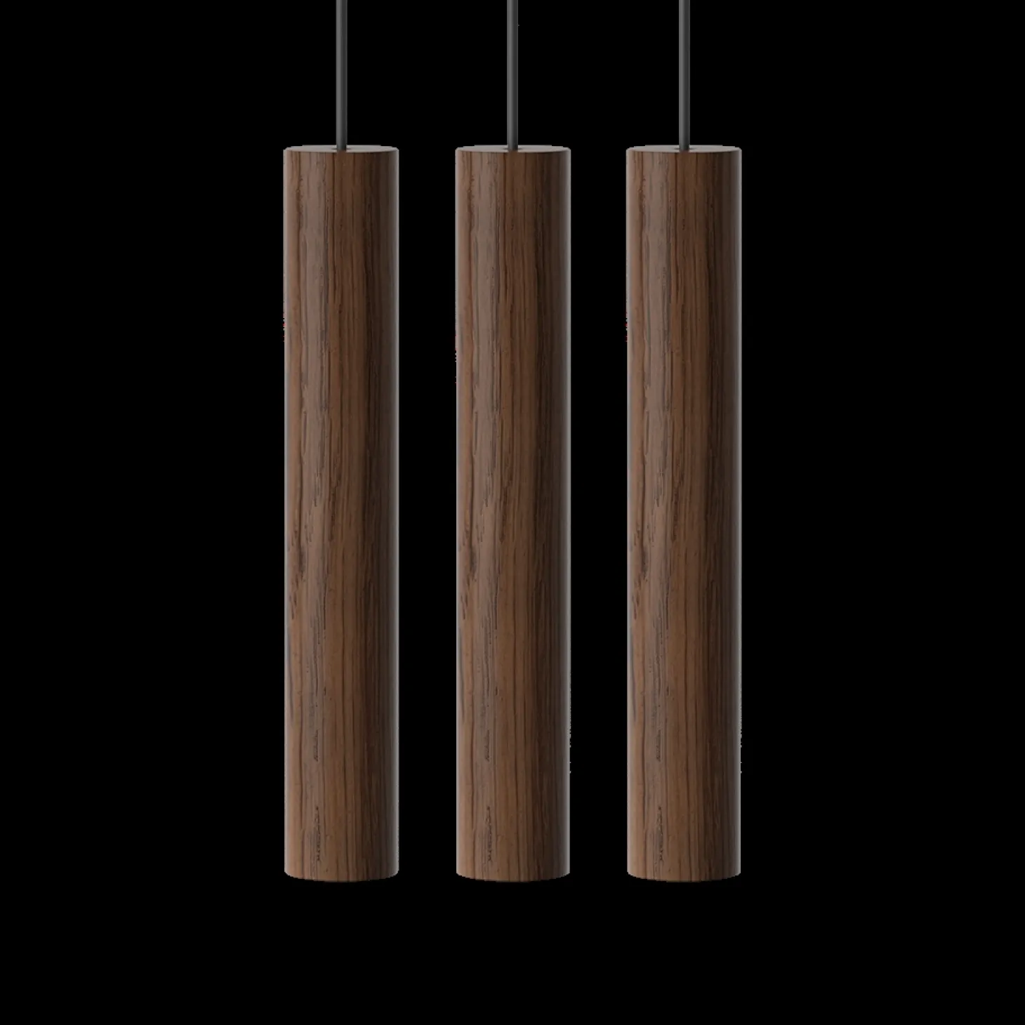 Umage - Pendel Lamper - Chimes Cluster - 3 stk. - Dark oak/Mørk eg