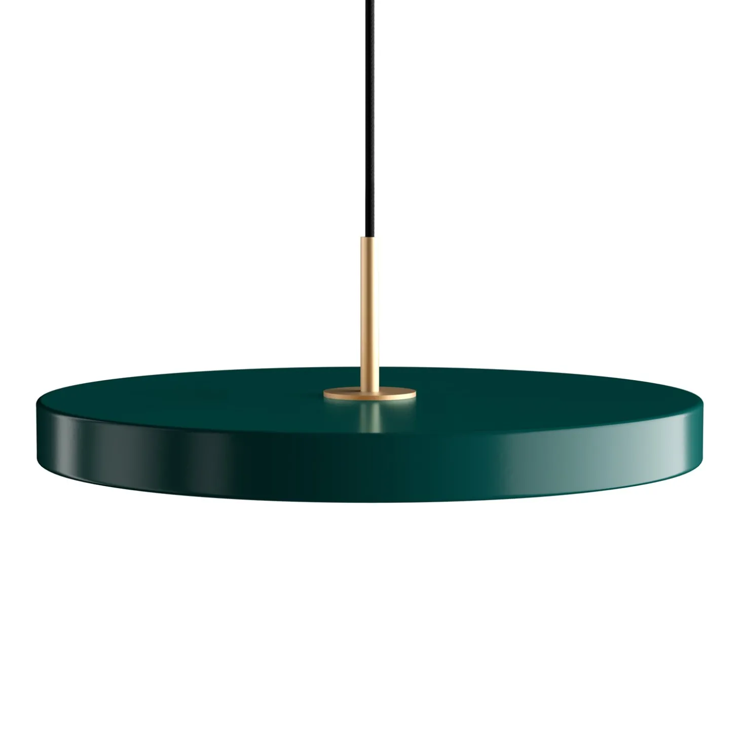 Umage - Pendel m/ messingtop - Asteria - Forest green - Medium Ø43 cm