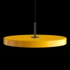 Umage - Pendel m/ sort top - Asteria - Saffron yellow - Medium Ø43 cm
