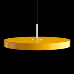 Umage - Pendel m/ ståltop - Asteria - Saffron yellow/gul - Medium Ø43 cm