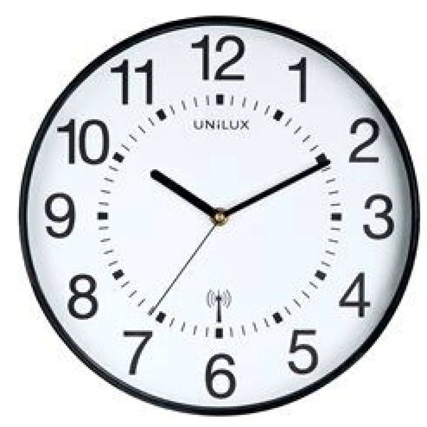 UNILUX - Væg Ur - WAVE - SORT