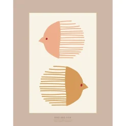 ViSSEVASSE - Bird And Fish - 30x40 cm